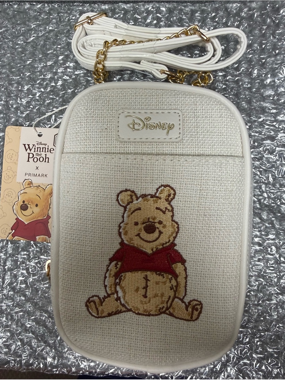 Primark x Disney Woven Crossbody Bag with Embroidered Winnie the Pooh *NWT